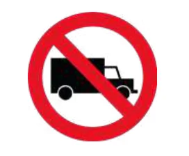 Prohibida circulación de vehículos de carga