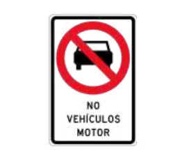 Prohibida circulación de vehículos motorizados
