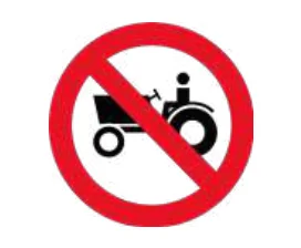 Prohibida circulación de maquinaria agrícola