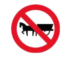 Prohibida circulación de vehículos de tracción animal