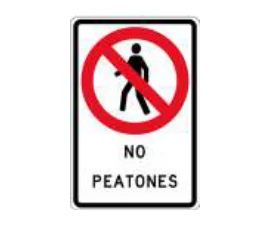 No peatones