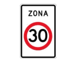 Velocidad máxima zona 30