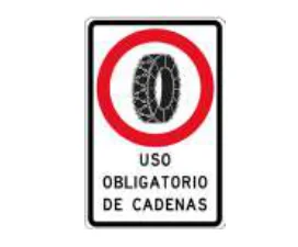 Uso obligatorio de cadenas