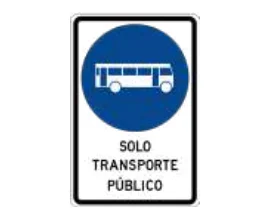 Solo transporte público