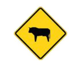 Animales en la vía